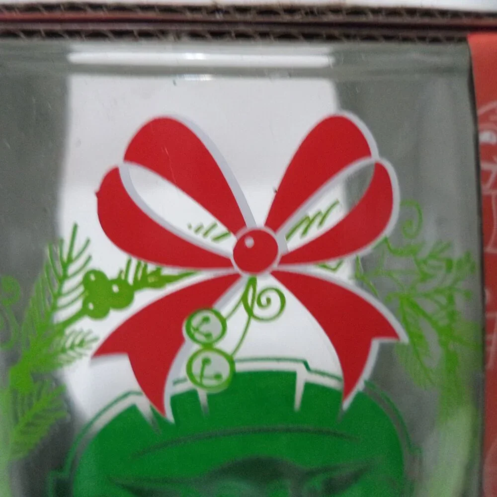 Star Wars Mandalorian Grogu Baby Christmas Yoda Wine Glass Set 2 glitter NEW NWT
